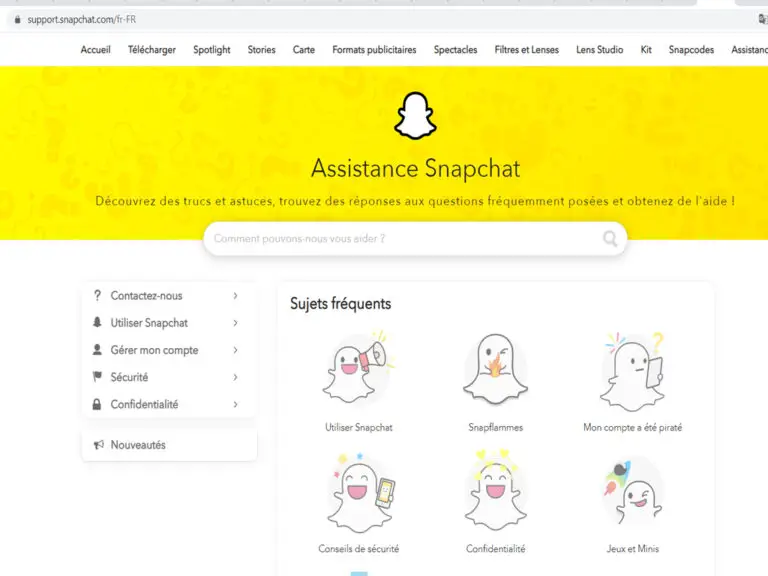 comment supprimer le compte snap